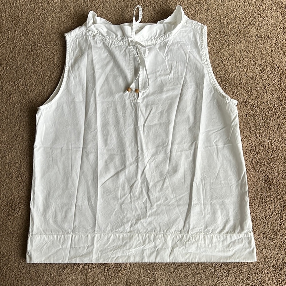 Ann Mashburn Emilia Tank Top Blouse White